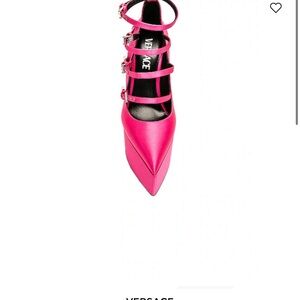 Versace Women's Pink Strappy Heels